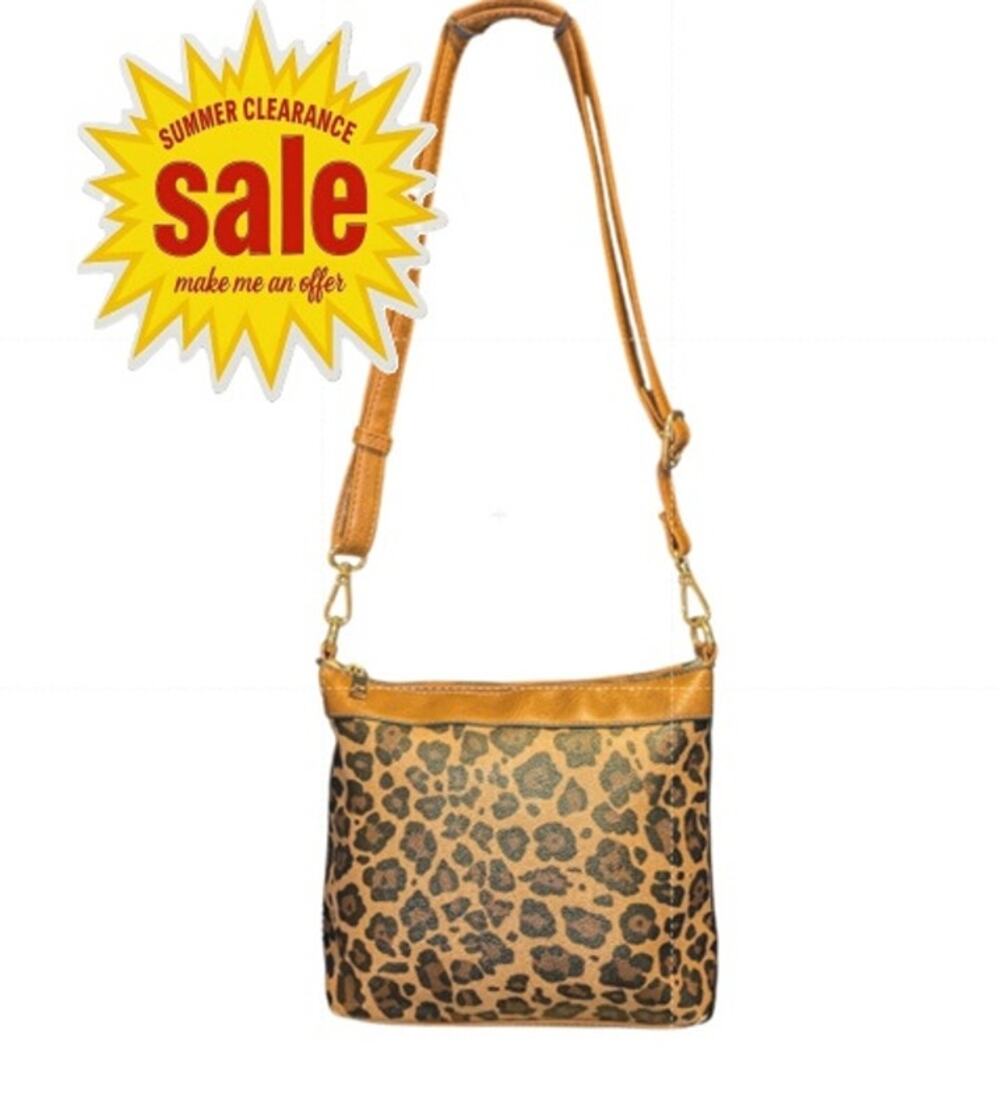 Cheetah Print Crossbody Purse  SUMMER CLEARANCE SALE - MAKE ME AN OFFER!